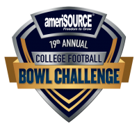 Amerisource's 19th Annual College Football Challenge Logo